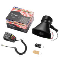 Alarma De Coche Con 7 Sonidos Altavoz Fuerte 12V Sirena Air Horn Megáfono Bocina Policia Firemen 110DB Para Camión - details 7