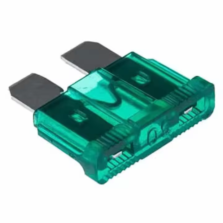 AUTOZOCO Fusible Para Vehículo 32V DC Grande Maxi, fusibles de cuchilla, Fusible Coche, Fusible Caravana, Fusible Camión, Fusible Moto, Maxi fusible, Fusible 32v, Fusible 30A, Verde - 1