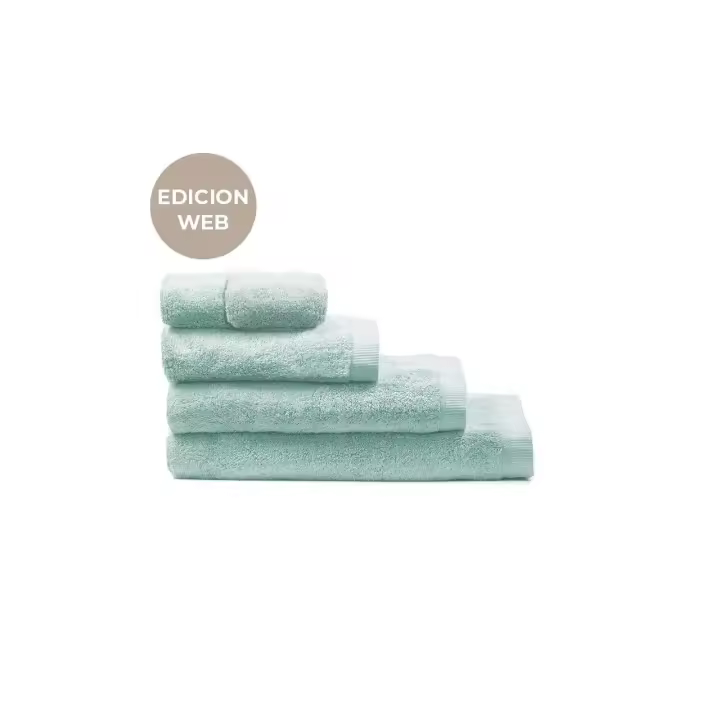 Manterol - Toalla asuan 100% algodón 600 gr/m² verde agua.  Tamaño de tocador, lavabo, ducha y baño. Secado rápido, suave y esponjosa. Tejido de alta calidad y durabilidad. - 1