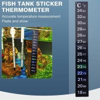 Termómetro Digital Para Acuario Adhesivo Dual Escala C/F Medidor De Temperatura Para Tanque De Peces Herramienta De Medición - details 2