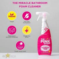The Pink Stuff Limpiador  Baño Antical 2x850ml – Spray Vegano Multiusos para Mamparas, Azulejos y Lavabos - The Pink Stuff Miracle - Limpiador de espuma para baño, Pack Ahorro 2 x 850 ml - details 1