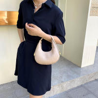 Bolso De Hombro En Forma De Crescent Para Mujer Bolso De Armpita Diseñador Bolso De Mano Diario Bolso Para Teléfono Vintage PU Suave - details 8