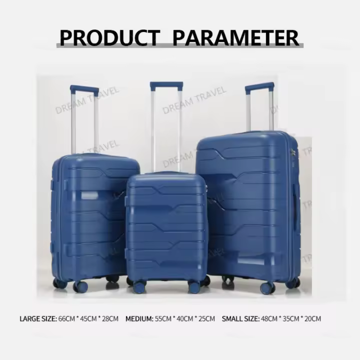 Cerradura digital, cuatro ruedas giratorias de 360 grados, asa extensible de aleación de aluminio, juego de maletas de viaje, maleta con varilla telescópica, maleta de cabina, combinación de varios colores. Tamaños: 48*35*20 cm, 55*40*25 cm, 66*45*28 cm. - 1