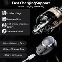 Mini máquina de afeitar Eléctrica para hombres, Eléctricas en seco y húmedo, cargables por USB - details 3