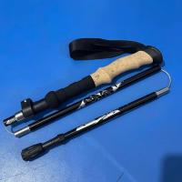 Palo De Camuflaje Ultraligero De Fibra De Carbono Plegable Para Senderismo Y Camping 5 Secciones Manija De Goma Y Madera - details 6