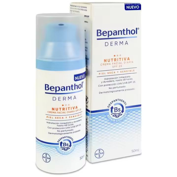 Bepanthol Derma Crema Facial Nutritiva Spf25 50Ml. - 1