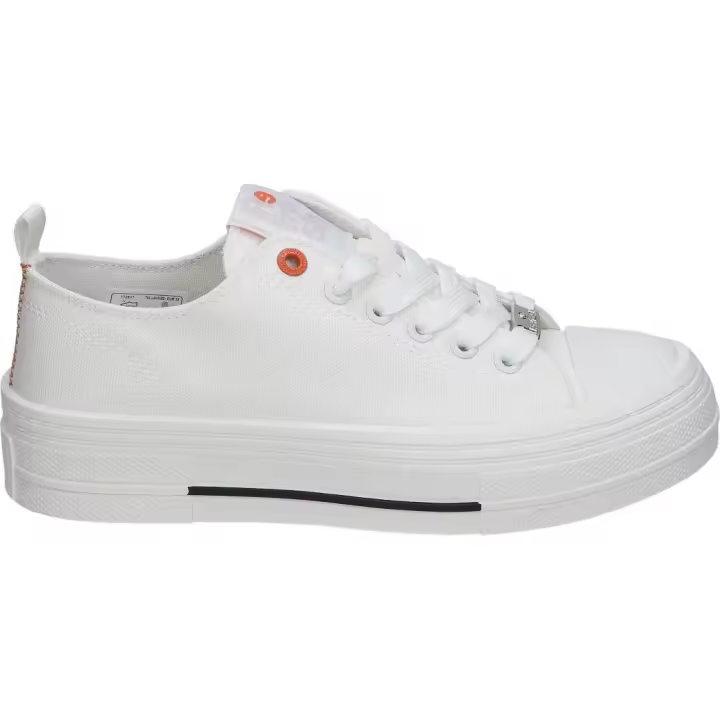 REFRESH | Zapatillas Bajas Refresh para Moda Joven – Deportivas Blancas – Plataforma Media y Cómoda – Sneakers con Cordones y Cremallera – Estilo Casual – Vegan – Modelo 172817 - 1