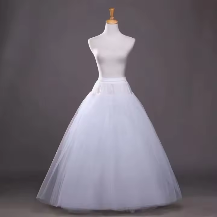Falda De Tules FEIYANSHA Para Vestidos De Boda 4/6/8 Capas Crinolina Sin Anillo Material De Poliéster Talla Ajustable Para Mujer - 1