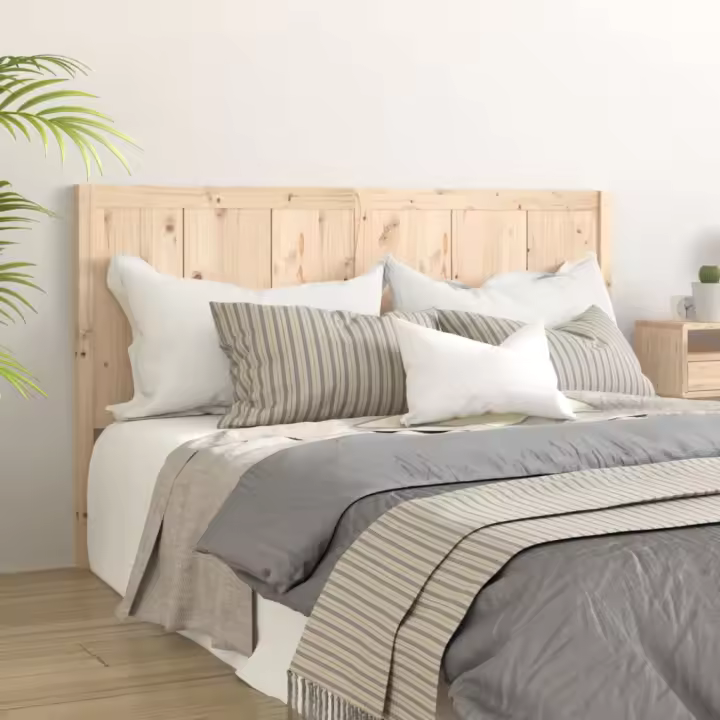vidaXL Cabecero de cama madera maciza de pino 145,5x4x100 cm - 1