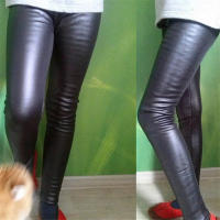 Leggings De Invierno Para Niñas De Cuero PU Cálidos Y Gruesos Pantalones De Pierna Unisex Para Otoño E Invierno Tallas 3-10 Años - details 2