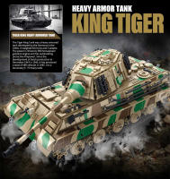 Bloques De Construcción DIY Diseñador TIGER II Pesado Tanque Militar De La Segunda Guerra Mundial Juguetes Para Niños Y Adultos Regalo Para Hombres - details 2