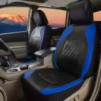Funda universal para asiento de coche, funda de asiento de coche bordada de PU para todas las estaciones - details 1