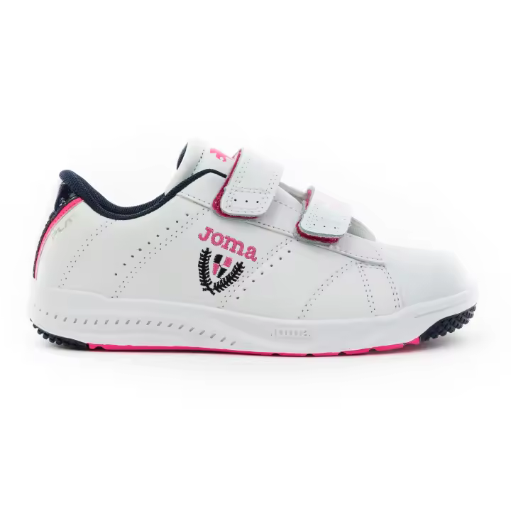 ZAPATILLAS JOMA PLAY BLANCO-FUSCIA NIÑA - 1