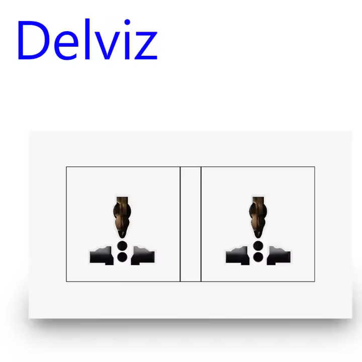 Delviz Enchufe De Tipo C 18W 4A Carga Rápida Inteligente Doble Enchufe Universal USB Salida De Poder Internacional 146mm*86mm Para Pared - 1