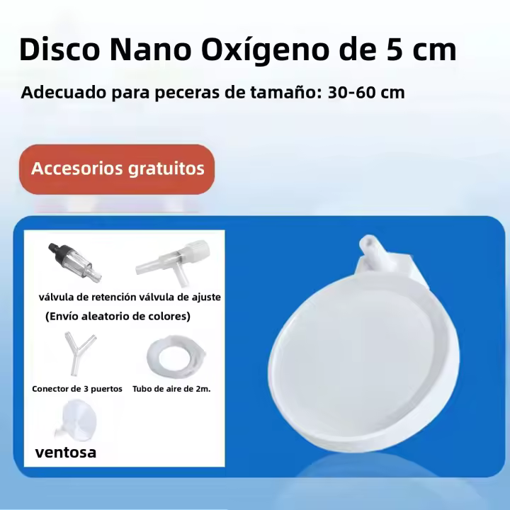 Disco De Oxígeno Para Acuario Nano Burbuja Placa De Burbujas Difusor De Burbujas Para Acuarios Compresor De Aire Duradero No Tóxico - 1