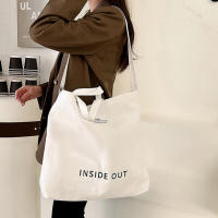 Bolso De Hombro Para Mujer De Lona De Alta Calidad 2023 Bolsa De Compras Estudiantes Bolso De Libros De Algodón Gran Tote Para Niñas Monedero - details 3