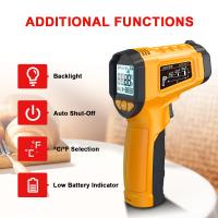 HYTAIS TS600 Termómetro Digital Infrarrojo Sensor No Contacto IR Gun 0.1-1 Emissivity -50~600°C Medidor De Temperatura Mano - details 4