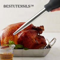 1Pc Herramienta De Barbacoa De Acero Inoxidable Con Pimienta De Aves De Azúcar Tubo De Succión De Aceite De Silicona Para Pato Asado - details 3