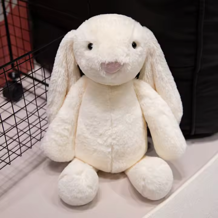 Muñeco De Peluche De Conejo Lop Lindo Juguete Suave Para Bebés Y Niños Con Orejas Largas Compañero De Sueño Divertido Decoración De Pascua Regalo Para Niños - 1