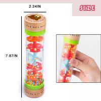 Juguete Educativo Montessori Para Bebés Llovizna Arcoíris Vaso De Arena Música Rattle Juguete Sensorial Para Niños - details 5