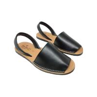 Sevillas Menorquinas Abarcas en Piel Mod. 778 - Colores Marino Cuero Blanco Negro Azulón - Unisex - España - Primavera Verano - Talón Abierto - Piso de Goma Antideslizante - details 4