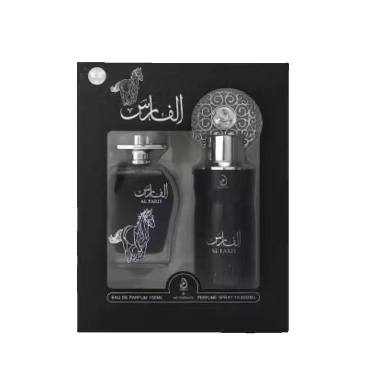 Lattafa Al Faris Gift Set - Perfume + Body Spray - 1