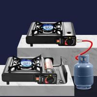 PORCHEDDU Cocina de gas Ideal para Cocinar en el camping Compatible con cartucho o bombona Con y estuche de Transporte. - details 0
