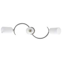 vidaXL Lámpara de techo pantallas cerámica cono blanco 3 bombillas E14 - details 4
