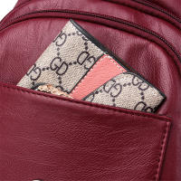 Mochila Multifuncional De Cuero Para Mujer Casual Para Niñas Y Adolescentes Escuela Viaje Bolsa Pequeña Capacidad Inferior a 20 Litros - details 25