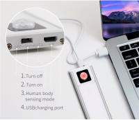 Lámpara De Pared Recargable LED Con Sensor De Movimiento PIR Para Decoración De Habitaciones Y Cocina Fuente De Alimentación DC5V USB Material De Aluminio - details 2