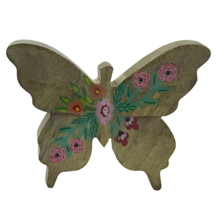 Signes Grimalt Mariposa De Madera | Figura de Mariposa Marrón Romantico 12X3X15cm - 1