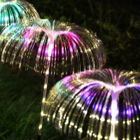 Luz De Jardín Solar De Medusa Colorida Y Gradiente Cadena De Luz Simulación De Fuegos Artificiales Para Paisaje Exterior - details 9
