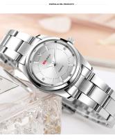 Reloj De Lujo Para Mujer 29mm Moda Acero Inoxidable Con Diamantes Rosa Minimalista Reloj De Pulsera Para Niña Viajes Al Aire Libre - details 5