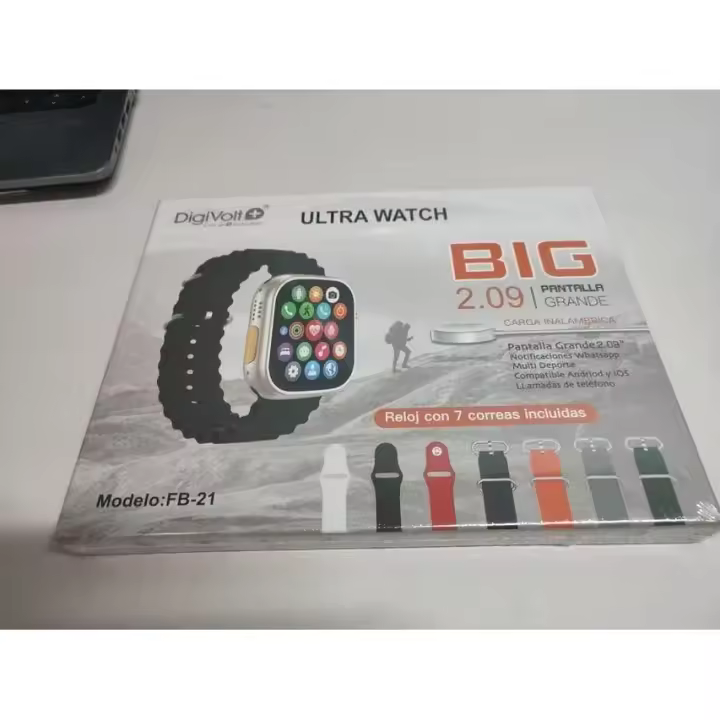 Smartwatch ultra 7 en 1 relojes inteligentes para hombres y mujeres,Ultra Bluetooth, llamada, música, 3 piezas, 2024 envio 24 h - 1