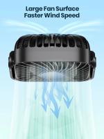 TOPK Mini Ventilador Portátil USB 4" – Ventilador de Mesa Silencioso con 3 Velocidades, Ajuste de 360°, Ideal para Camping, Escritorio y Hogar - details 2