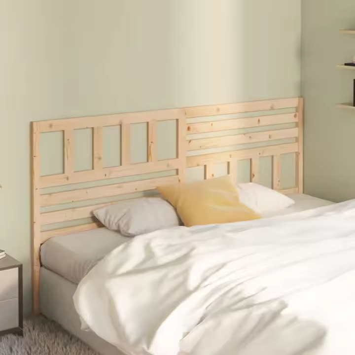 Cabecero de cama madera maciza de pino 206x4x100 cm - 1