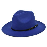 Sombrero De Vaquero Para Hombre Estilo Vintage Color Sólido Broche Ancho Moda Viaje Fiestas De Iglesia Sombrero De Paja Jazz - details 3