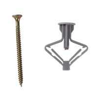Anclaje De Tornillo De Plástico Para Tejido De Cepillo Puerta De Armario Anclaje De Expansión Para Muro Hueco Tubo De Plástico Accesorios De Anclaje De Avión - details 5