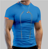 Camiseta De Deporte Para Hombres Verano Transpirable Secado Rápido Manga Corta Moda Deportiva Sin Capucha Cuidado Manual - details 12