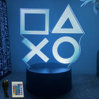 Lámpara De Noche LED NEON GAMER 3D Iluminación RGB Para Habitación De Juegos Decoración De Pared Luz De Mesa Personalizada Para Niños - details 22