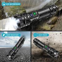 Linterna Táctica Recargable LED Super Brillante Portátil Con Alta Potencia Y Rango Largo Para Camping Y Emergencias Exterior - details 6