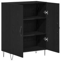 vidaXL Aparador Negro de Roble 69,5x34x90 cm Madera Elaborada - details 3