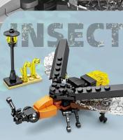 Nuevos Creativos Serie De Insectos Bloques De Construcción De Mariposa Colección De Modelos Biológicos De Beetle Mantis Decoración Juguetes Para Niños Y Adultos - details 14
