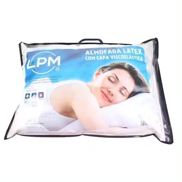 Almohada de Látex con Funda Viscoelástica | LPM (45x65 cm) - 1