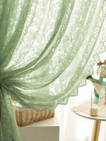 Cortinas De Tela De Encaje Con Estrellas Y Diamantes 1 Pieza Translúcidas Para Dormitorio Sala De Estar Cocina Ventana - details 3