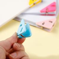 Organizador De Escritorio Creativo 20pcs Clip De Triángulo Para Papel Y Libros Clip De Esquina Para Almacenamiento De Escritorio Y Estantería Oficina - details 7