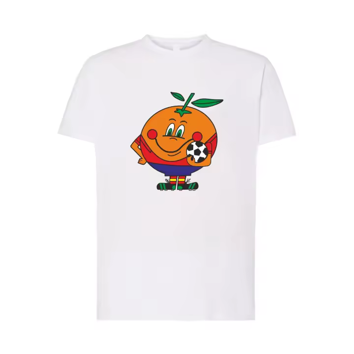 Naranjito - Mascota mundial de futbol de 1982 - Camiseta para hombre y mujer unisex - 1