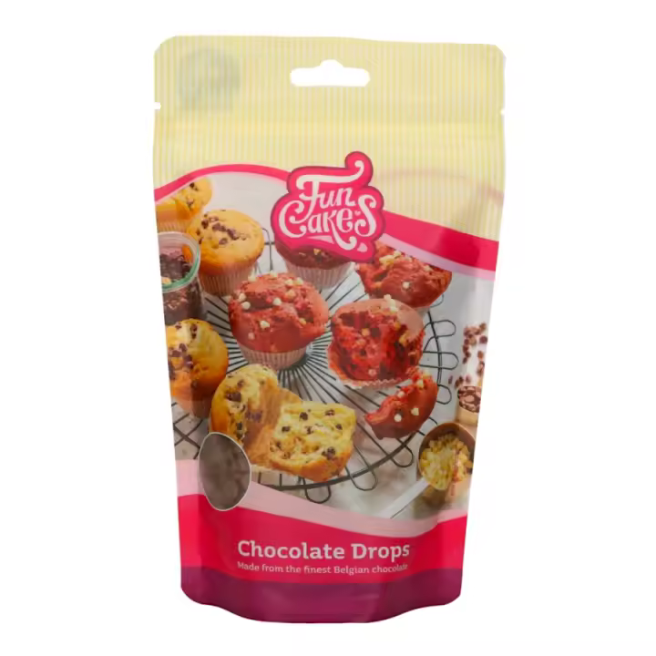 Gotas de Chocolate con Leche Funcakes - Drops 350g - 1