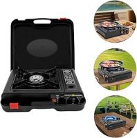 Cocina portátil dual HOPE HOME, funciona con cartucho de gas o botella de gas externa ,Estufa de Gas Portátil para Camping y Viajes | Ligera, Segura y Eficiente | Ideal para Exteriores e Interiores - details 1