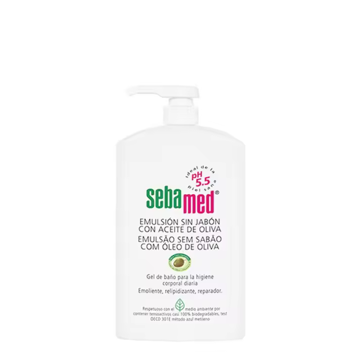 Sebamed emulsión sin jabón con aceite de oliva 1 litro - 1